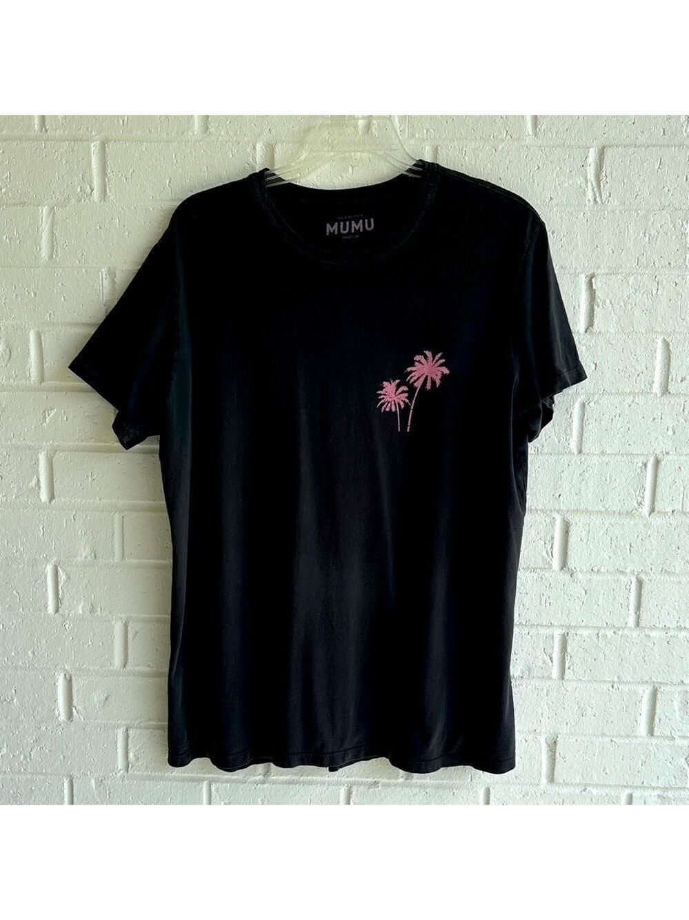 Show Me Your MuMu, Black, Beaches Love Sunsets, Venice, CA Tee Oversized Fit Med